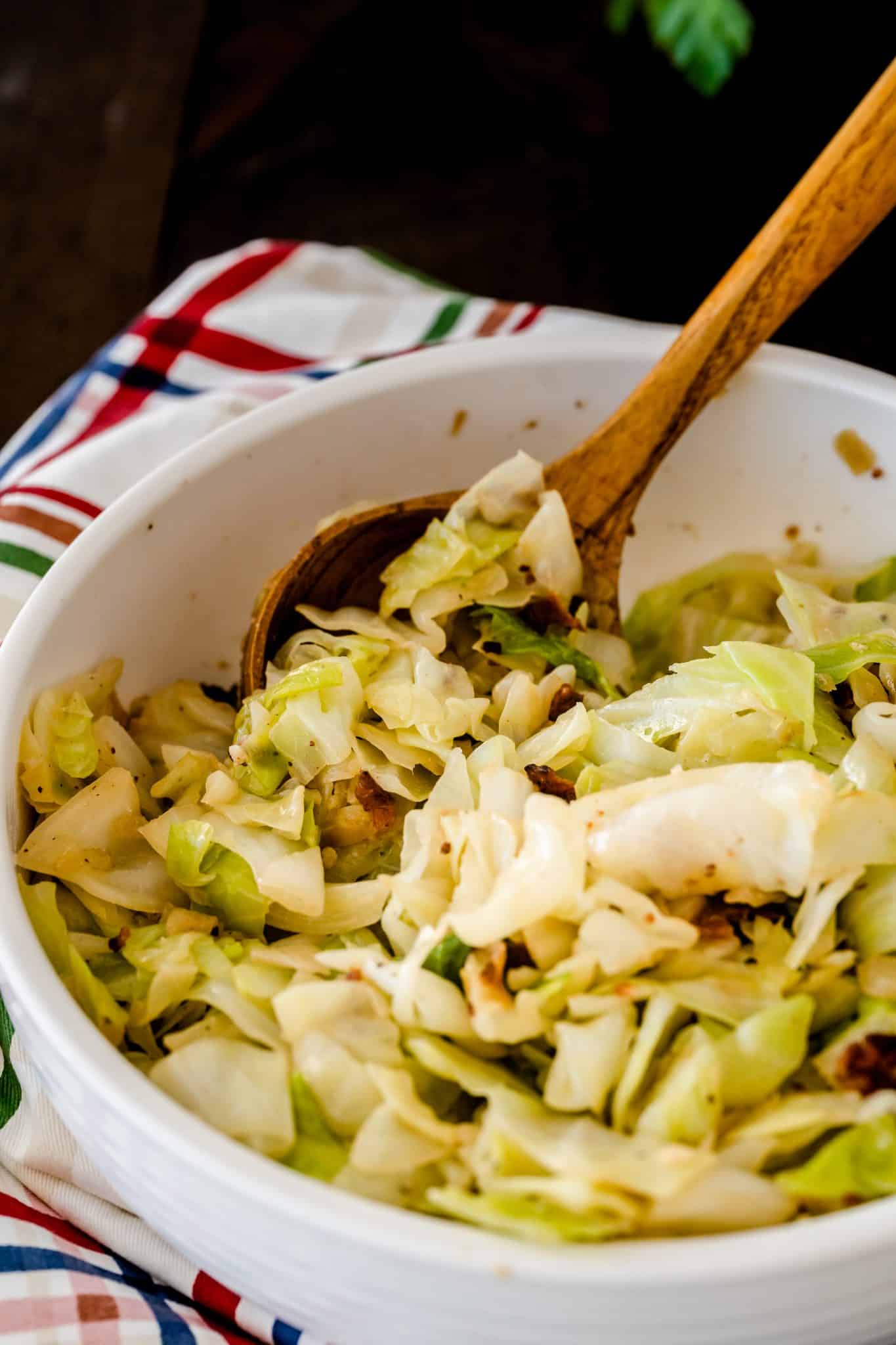 Delicious Fried Cabbage and Bacon