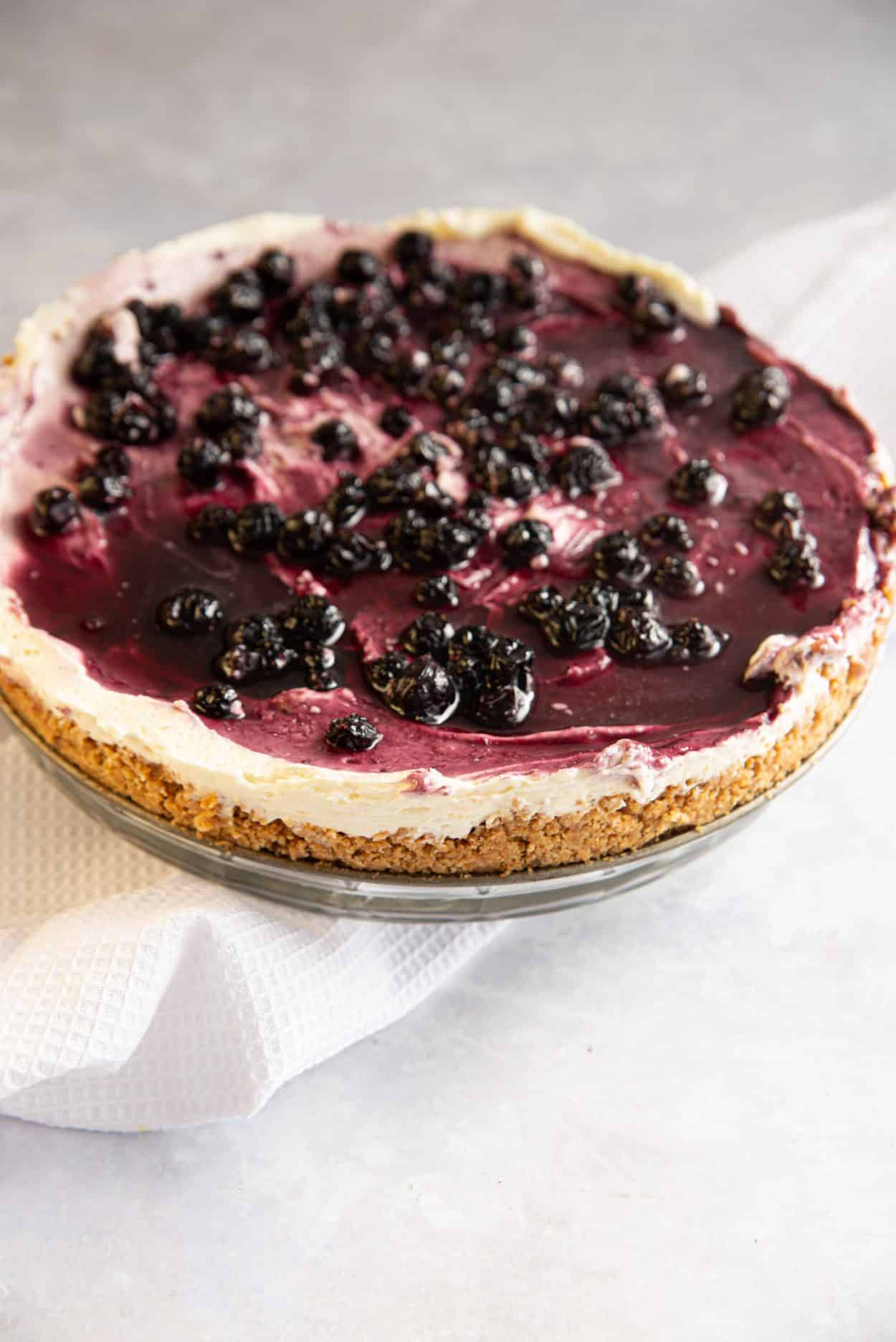 Decadent No Bake Blueberry Cheesecake - Happy Homeschool Nest