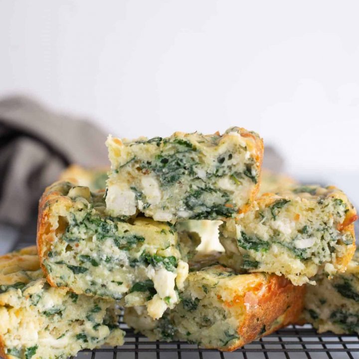 Greek Spinach and Cheese Quiche Squares