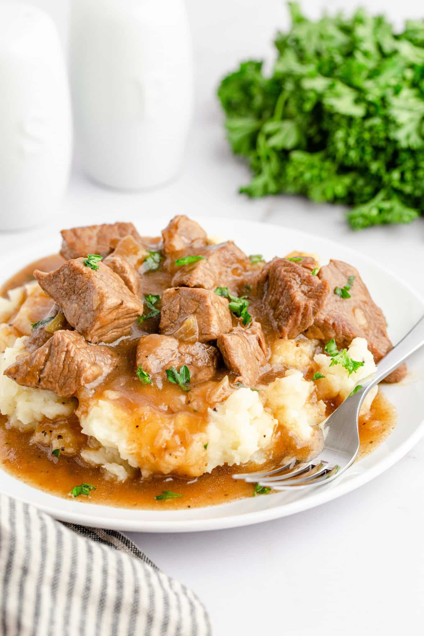 Beef Tips With Gravy